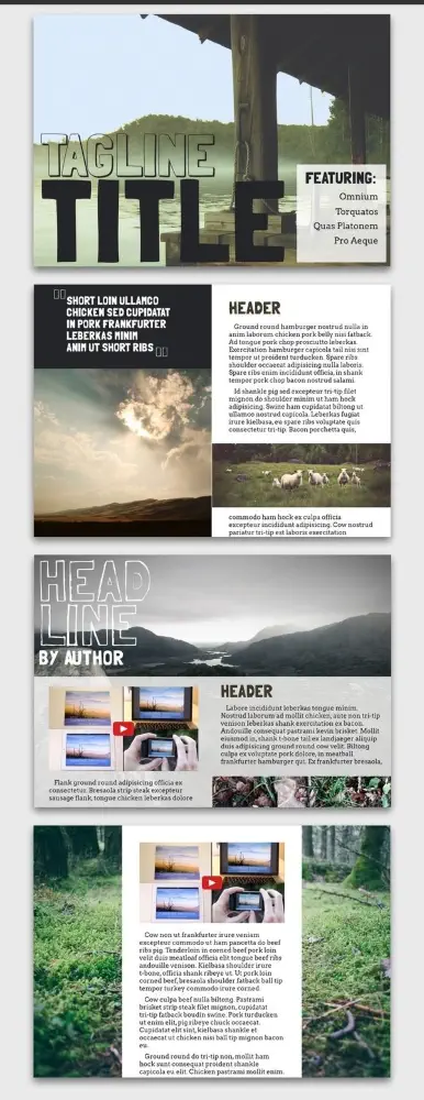 magazine article layout design